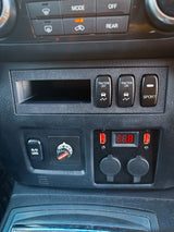 Factory Switch x3 & Phone Pocket Panel for Mitsubishi Pajero NS, NT, NW, NX (2006–2021)