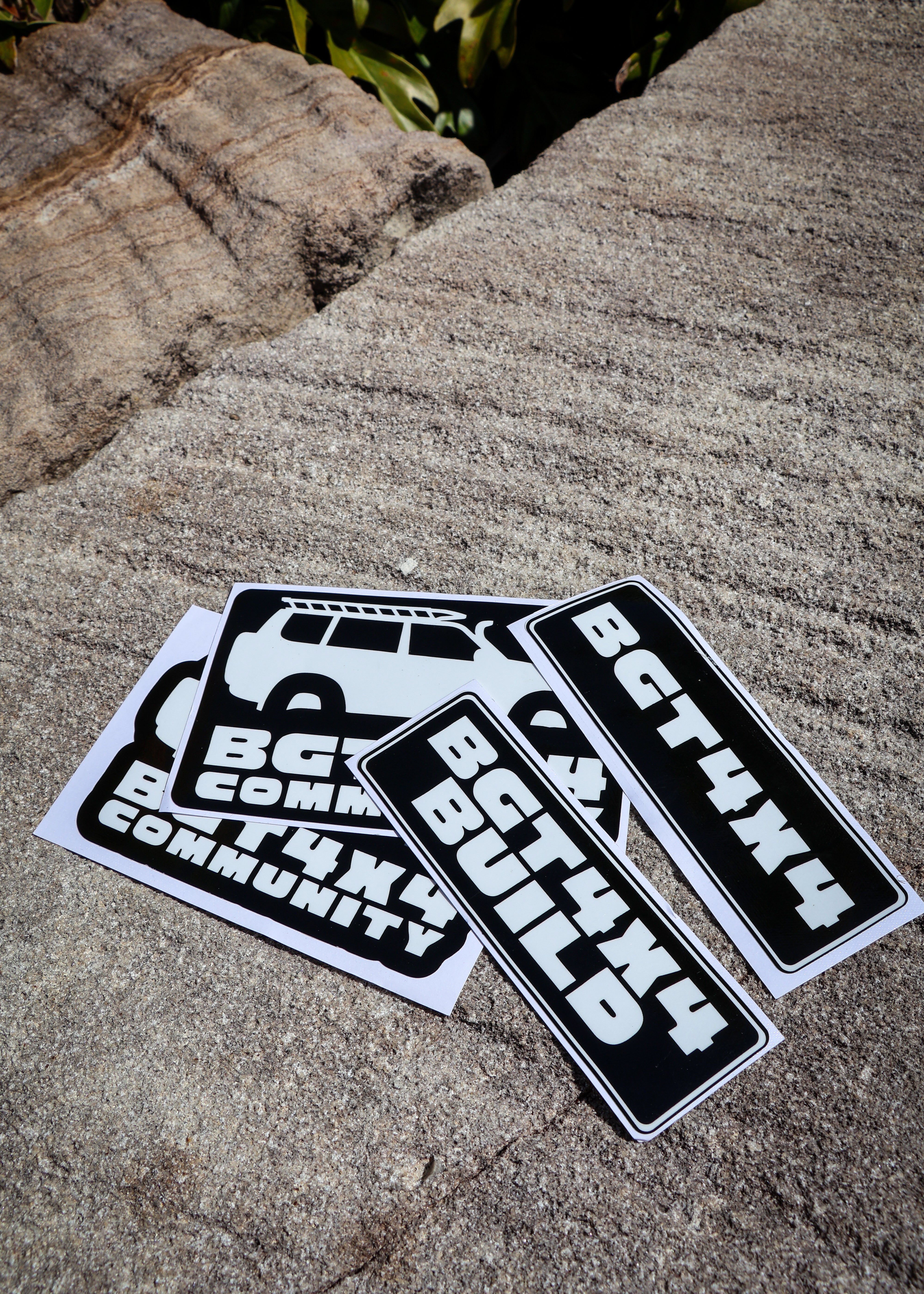 BGT4X4 Black & White Window Sticker - 14.5 x 4.5 cm