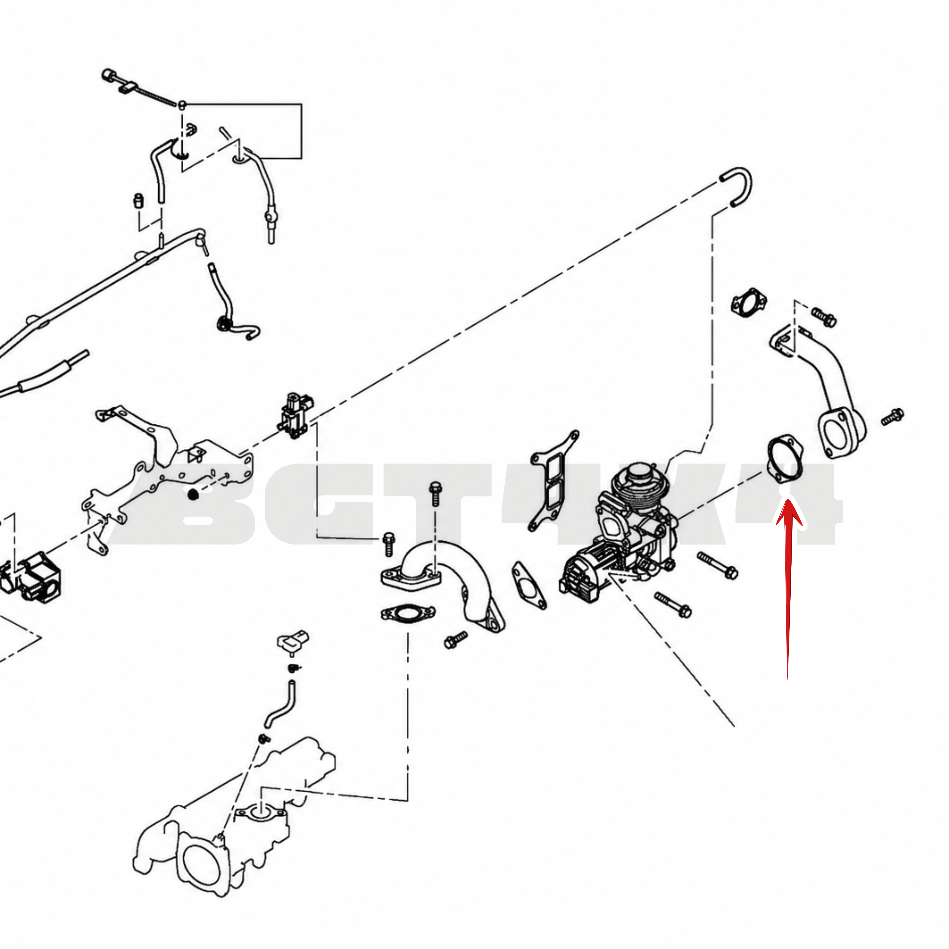 EGR & Throttle Body Gasket Set for Mitsubishi 4N15 2.4L Diesel