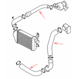 Silicone Intercooler Hose Kit for Mitsubishi Challenger PB-PC 2009-2015