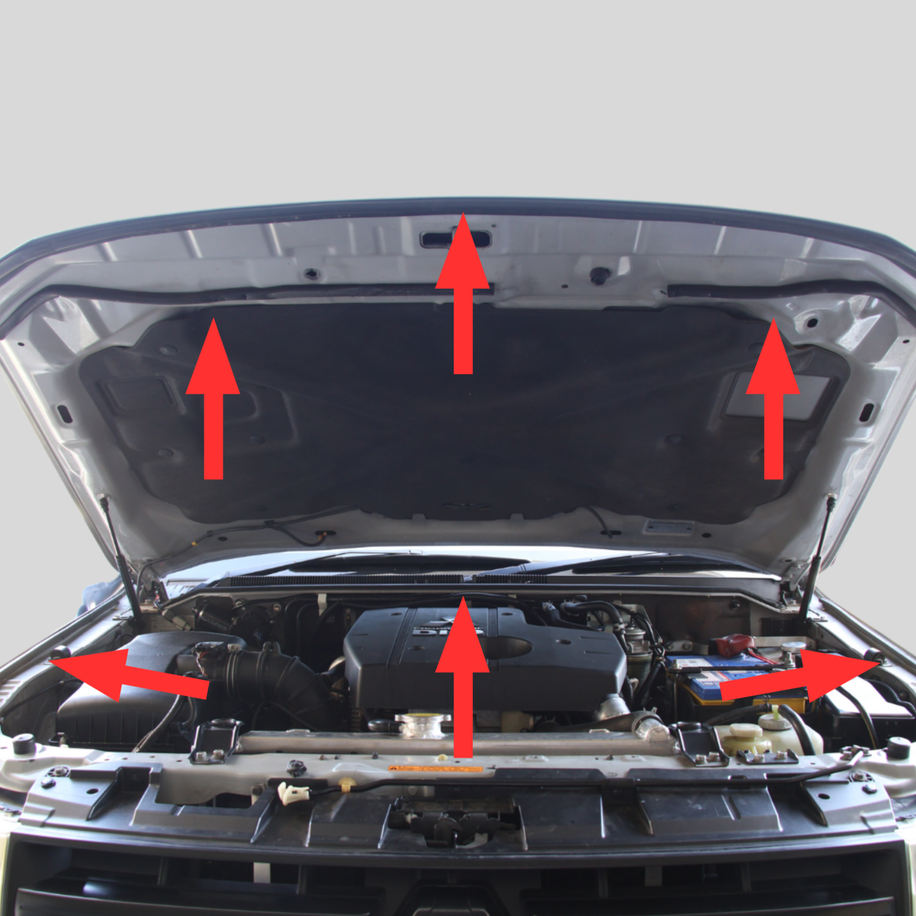 Bonnet Rubber Seals for Mitsubishi Pajero NS, NT, NW, NX (2006–2021)
