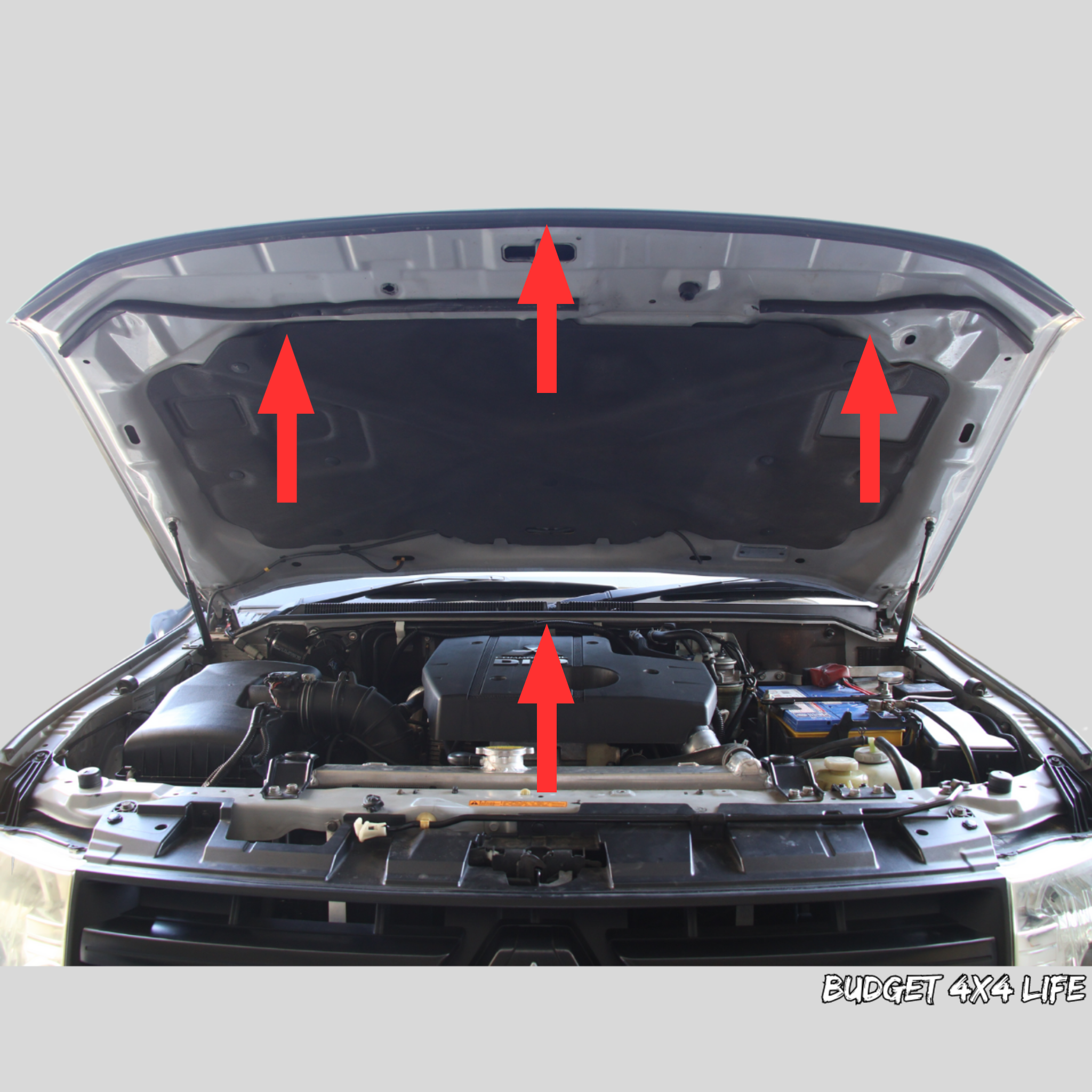Bonnet Rubber Seals for Mitsubishi Pajero NS, NT, NW, NX (2006–2021)