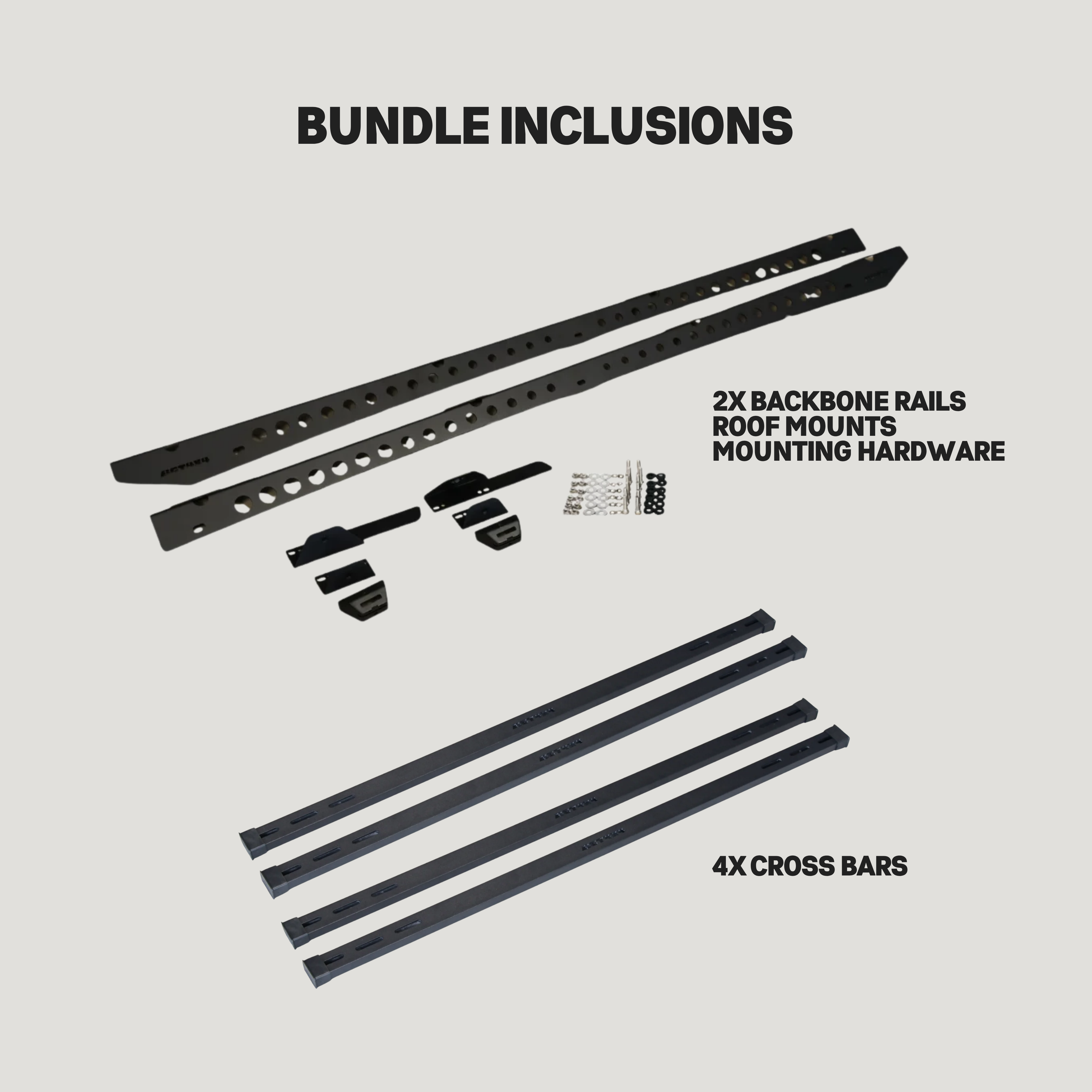 Aluminium Backbone & Cross Bar Roof System for Mitsubishi Pajero NM–NX LWB (2000–2021)