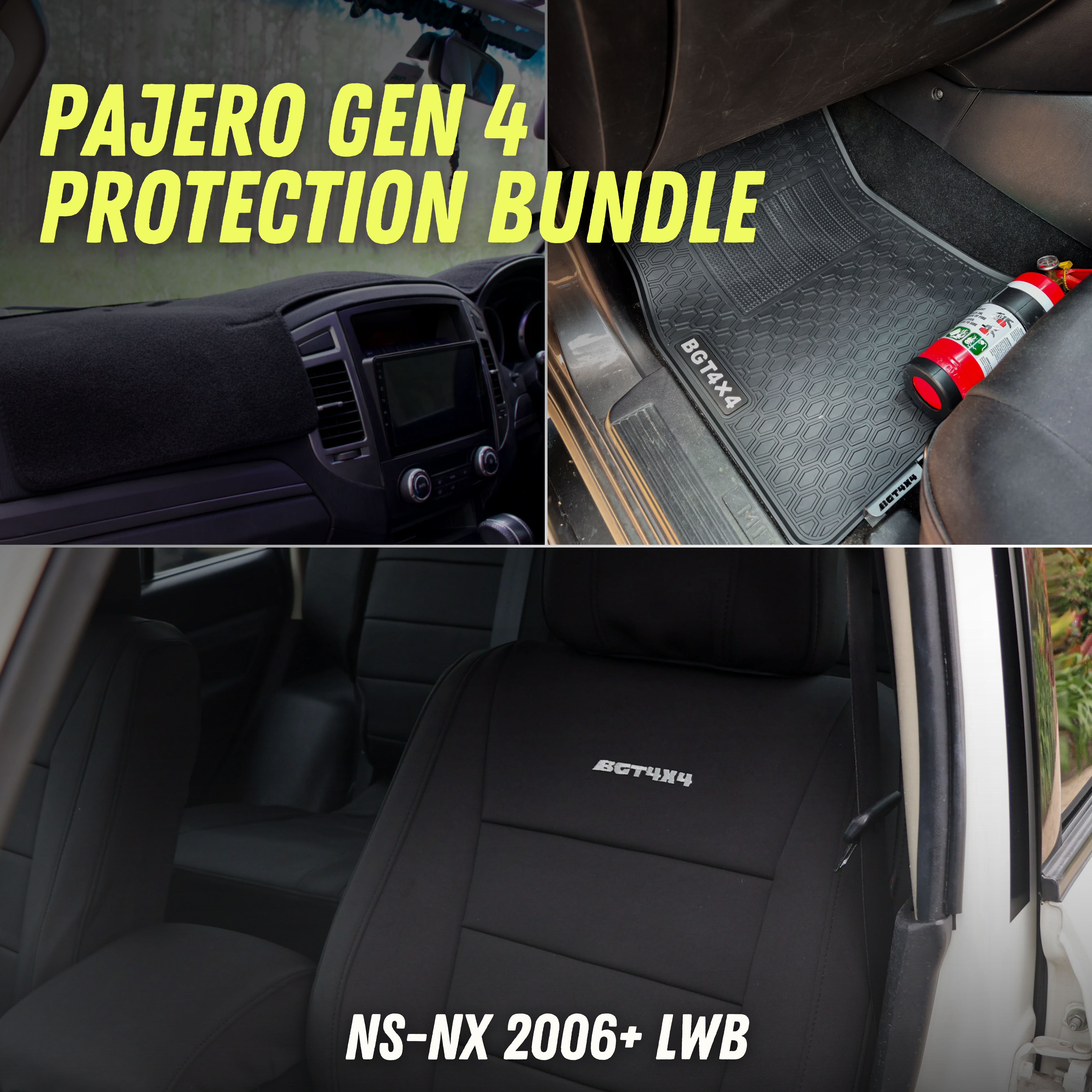 Mitsubishi Pajero Interior Protection Bundle (LWB NS-NX 2006+)