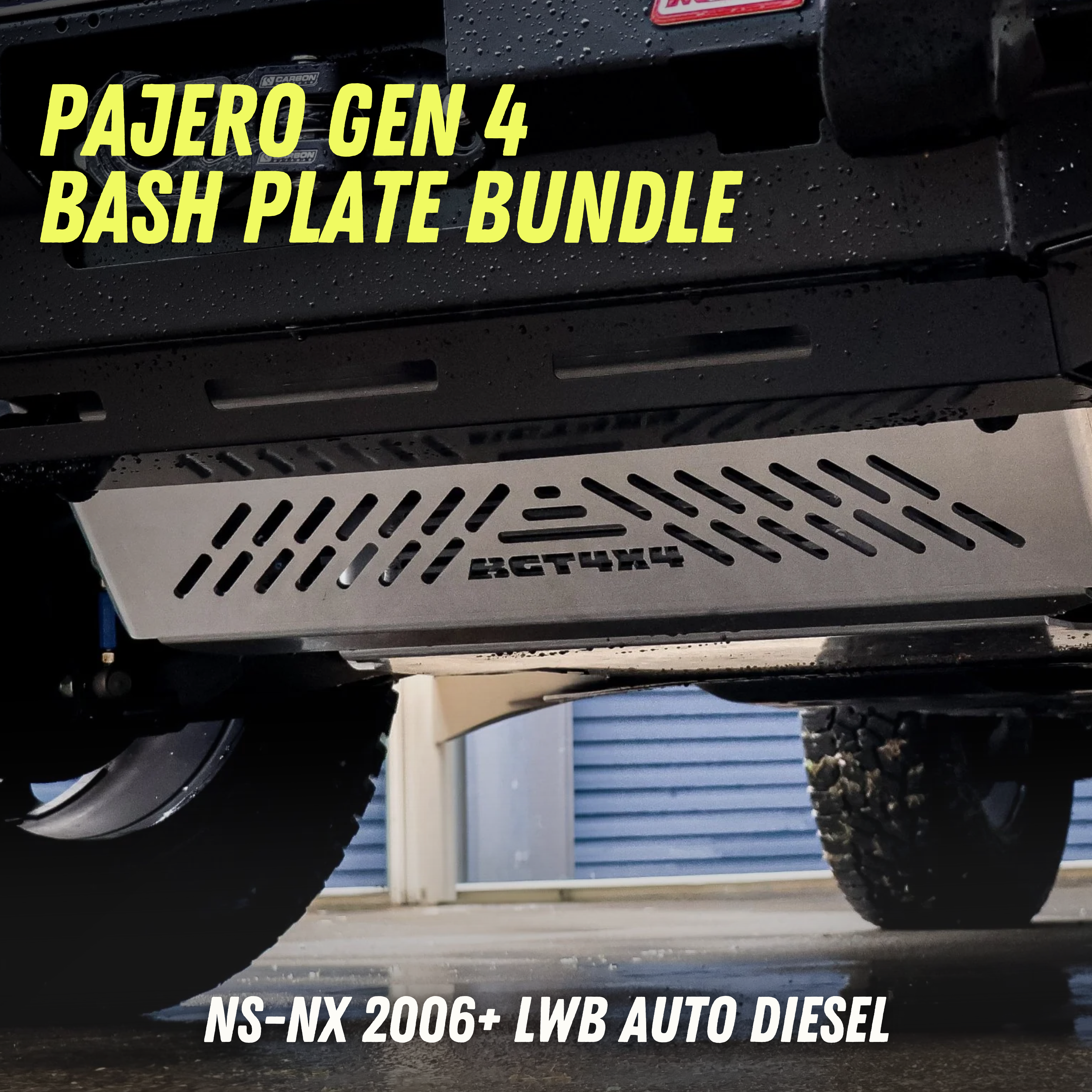 Mitsubishi Pajero Bash Plate Bundle - Front and Transmission Plates (NS-NX)