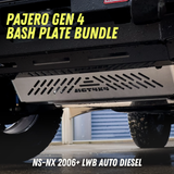 Mitsubishi Pajero Bash Plate Bundle - Front and Transmission Plates (NS-NX)