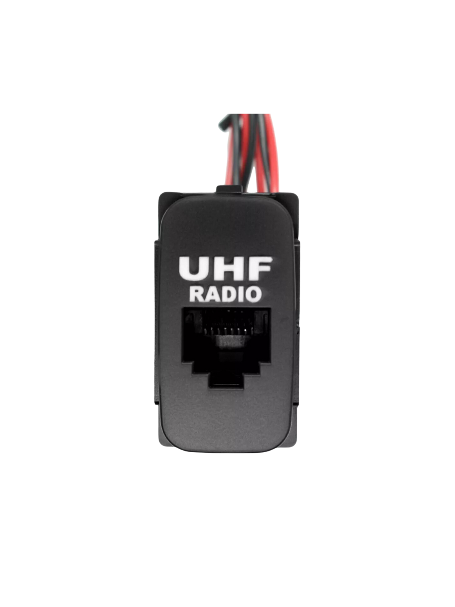 CB UHF RJ45 Radio Socket with LED for Mitsubishi Pajero, Triton & Challenger