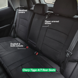 Custom-Fit Neoprene Seat Covers for Chery Tiggo 4, Tiggo 7, Omoda C5 & E5