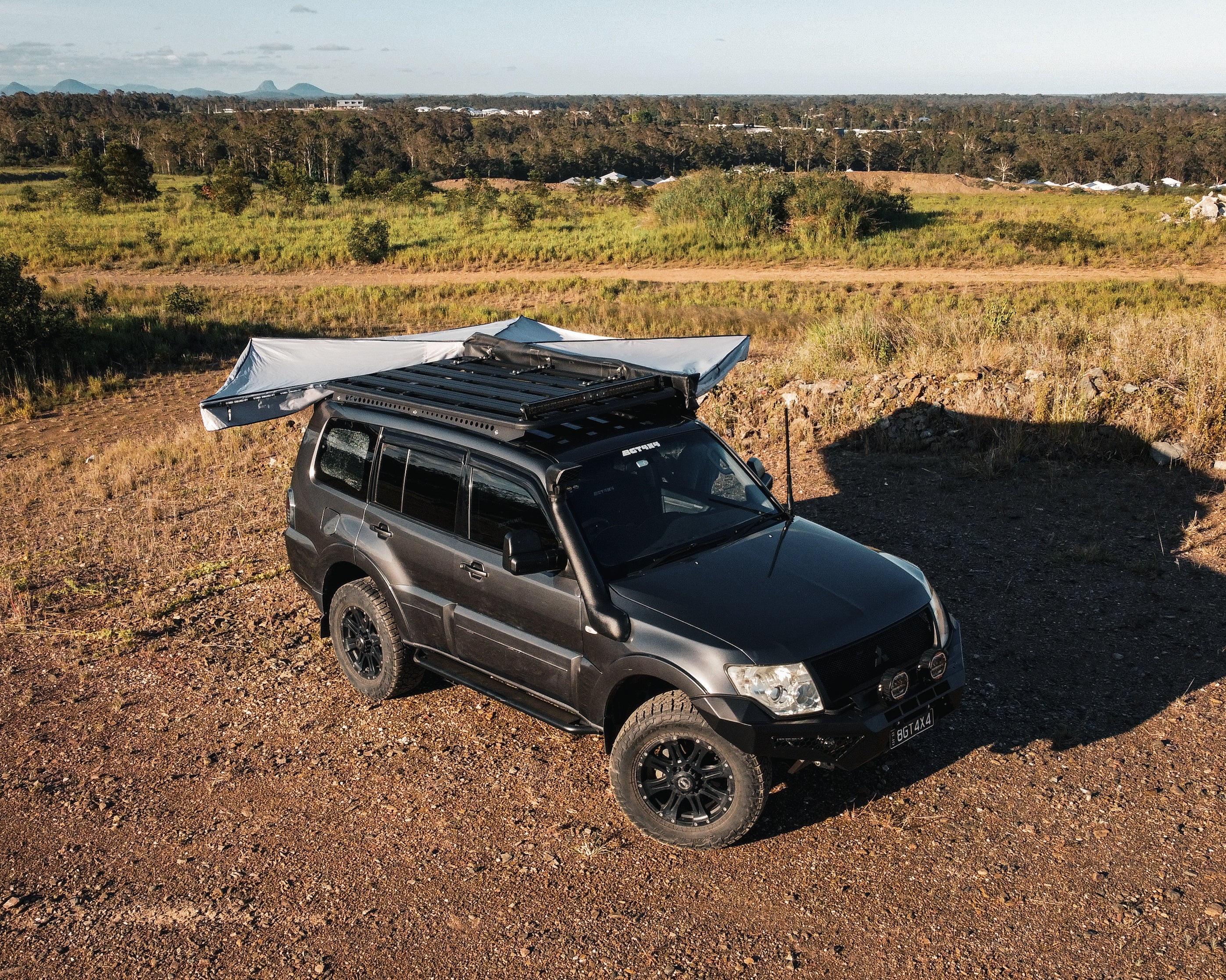 BGT4X4 Complete Backbone Roof Rack System for Mitsubishi Pajero NS-NX LWB (2006-2021)