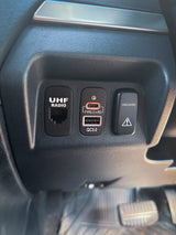 USB A and USB C Charger Switch for Mitsubishi Pajero NS, NT, NW, NX (2006–2021)