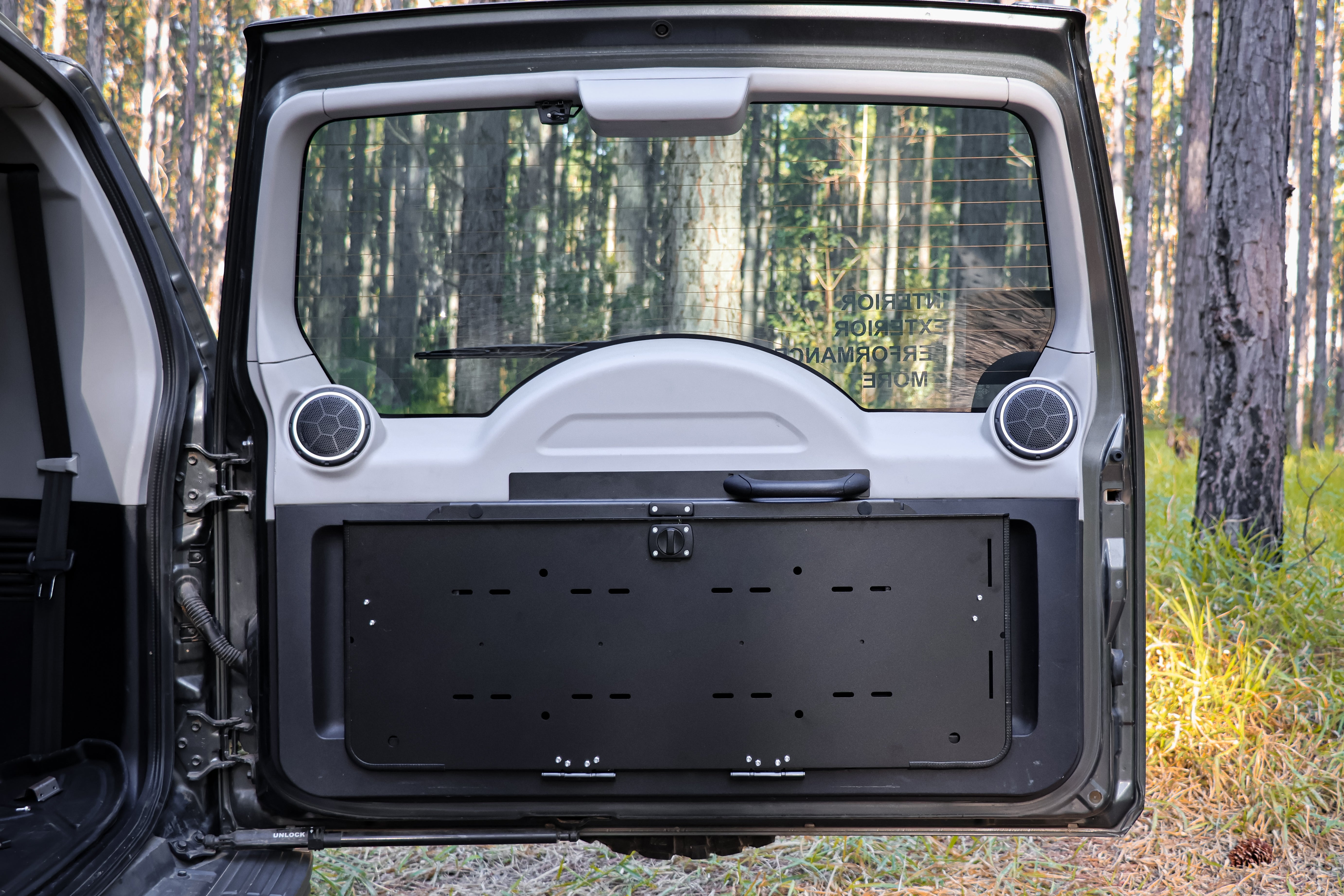 Slimline Rear Door Table for Mitsubishi Pajero NS, NT, NW, NX (2006 to 2021) - NEW DESIGN
