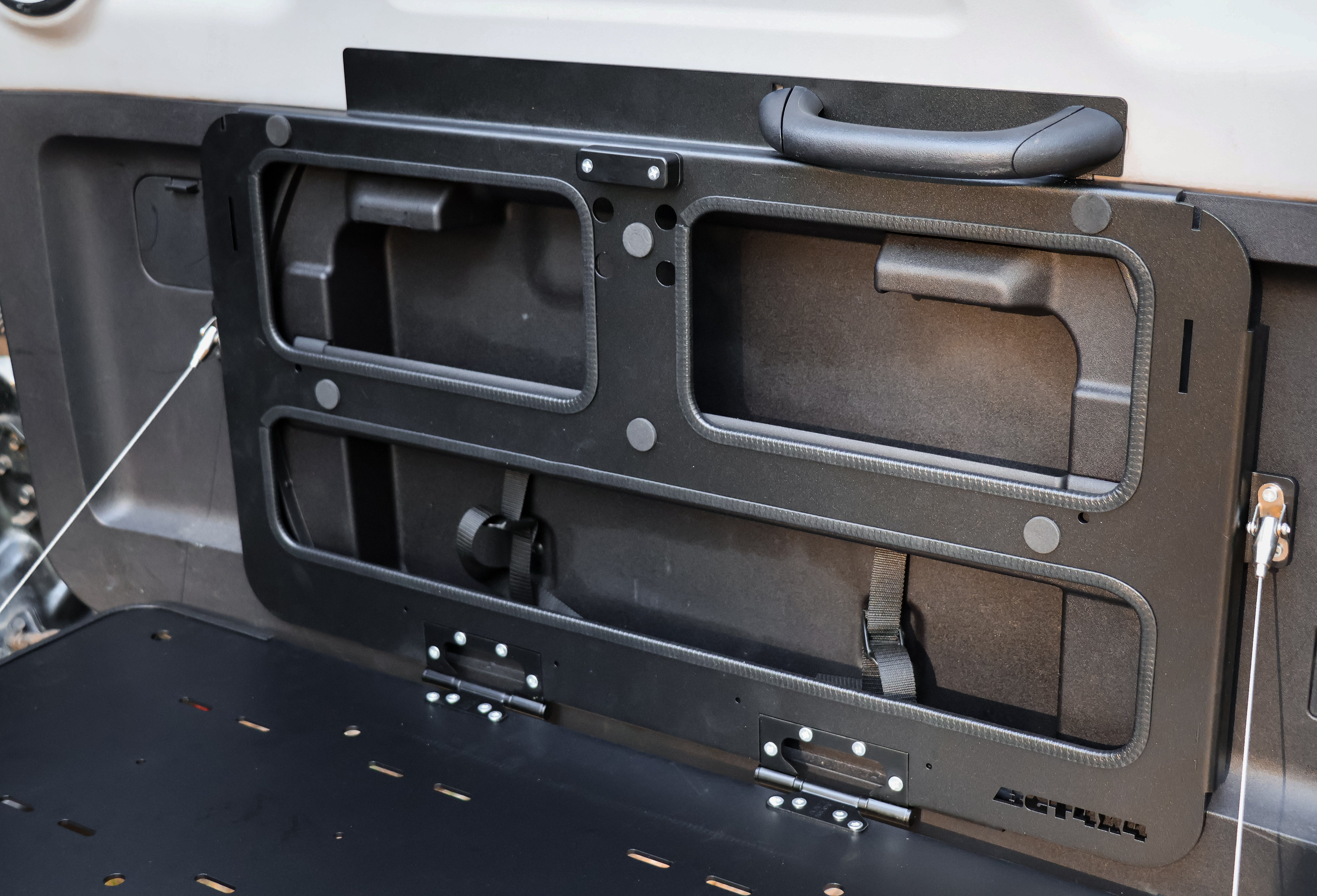 Slimline Rear Door Table for Mitsubishi Pajero NS, NT, NW, NX (2006 to 2021) - NEW DESIGN