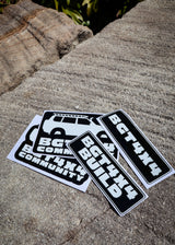 BGT4X4 Build Black & White Window Sticker - 14.5 x 4.5 cm