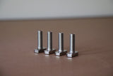 4x 304 Stainless Steel T-Bolt M8x25 for Aluminium Roof Rack