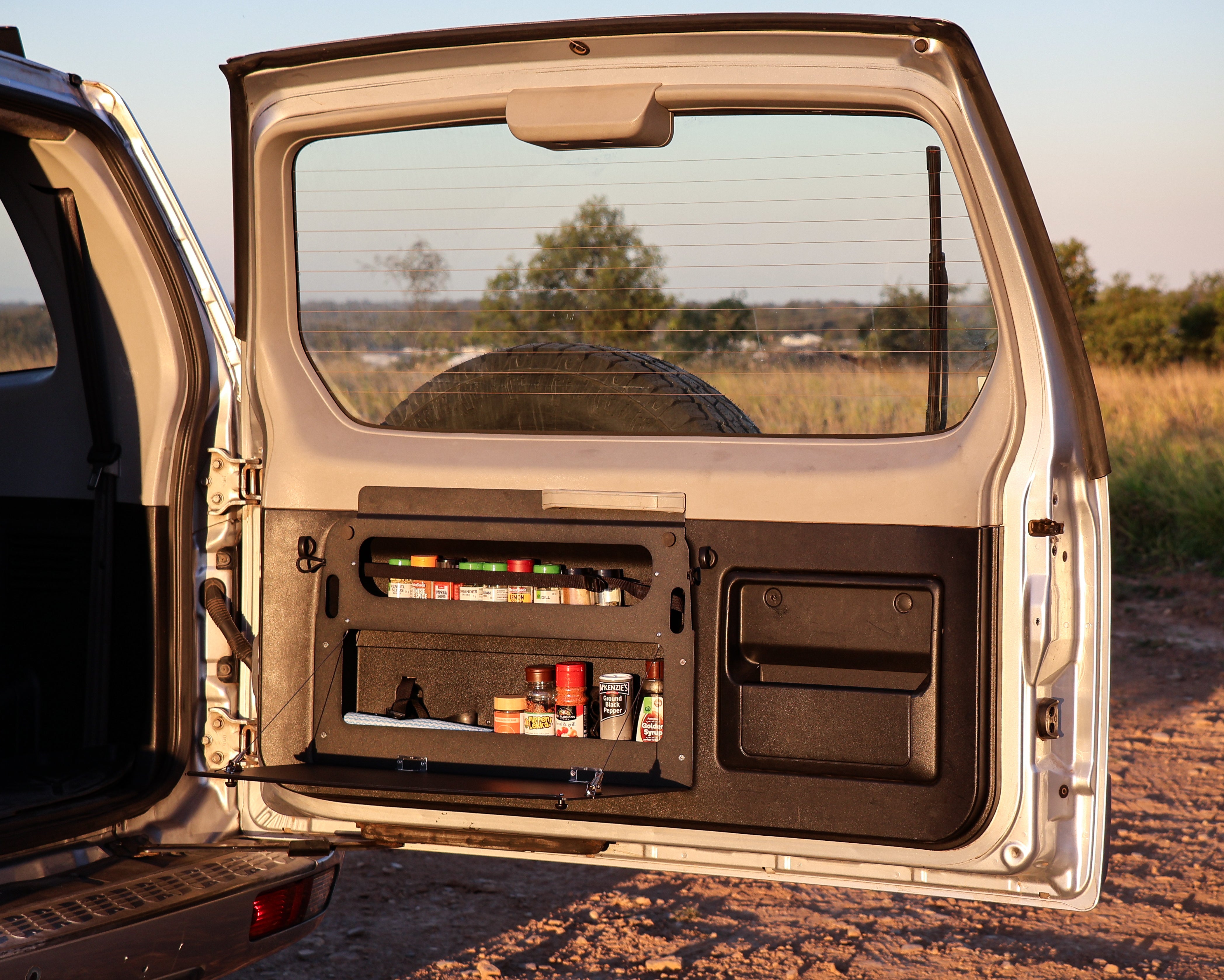 Slimline Rear Door Table for Mitsubishi Pajero NM-NP (2000-2006)