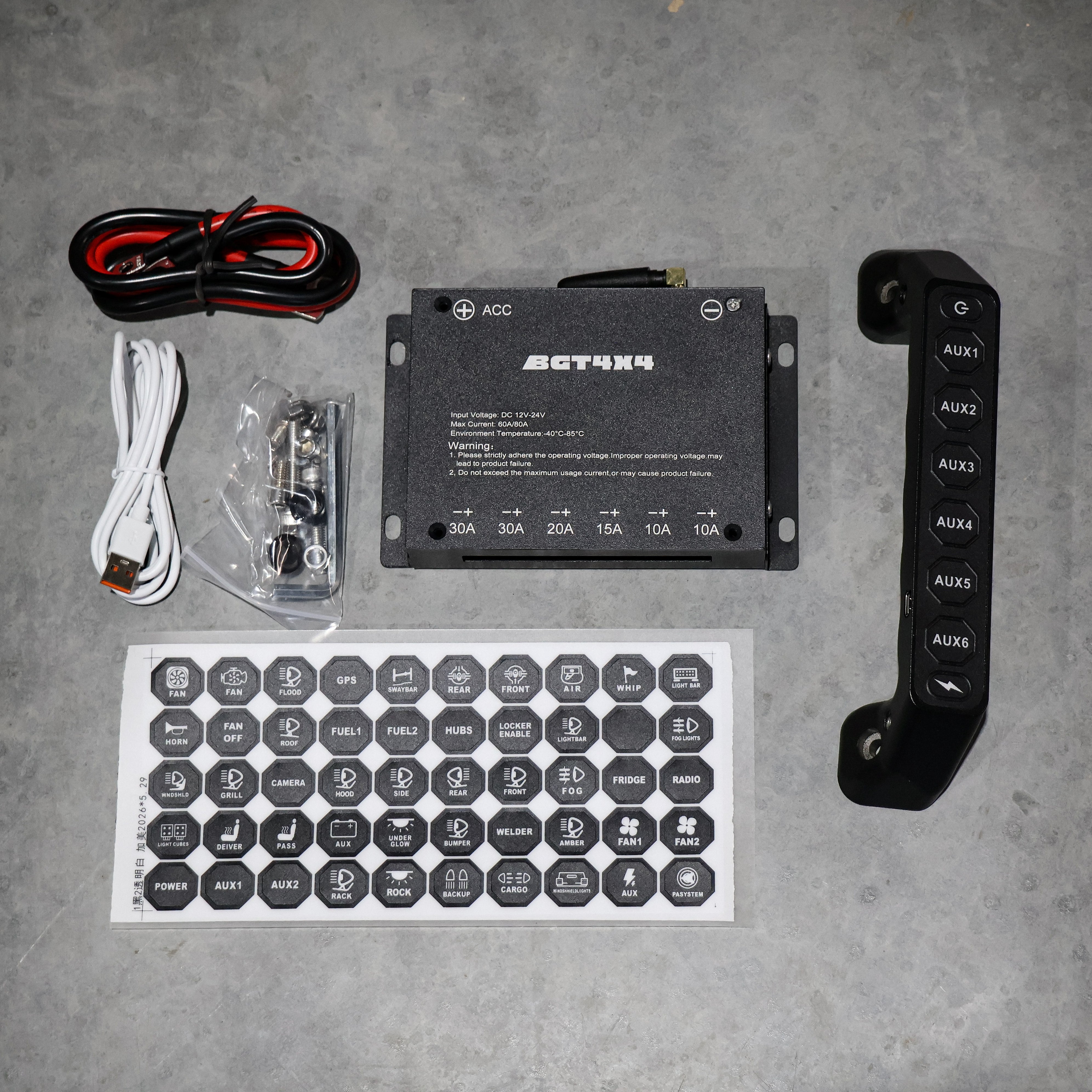Wireless 6-Switch Grab Handle & Control Box for Mitsubishi Pajero NS-NX (2006-2021)