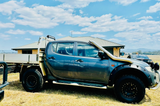 Fabwitz 4" Mid Entry Snorkel (Seamless Polished) for Mitsubishi Triton MN/ML/ Challenger 2009-2015