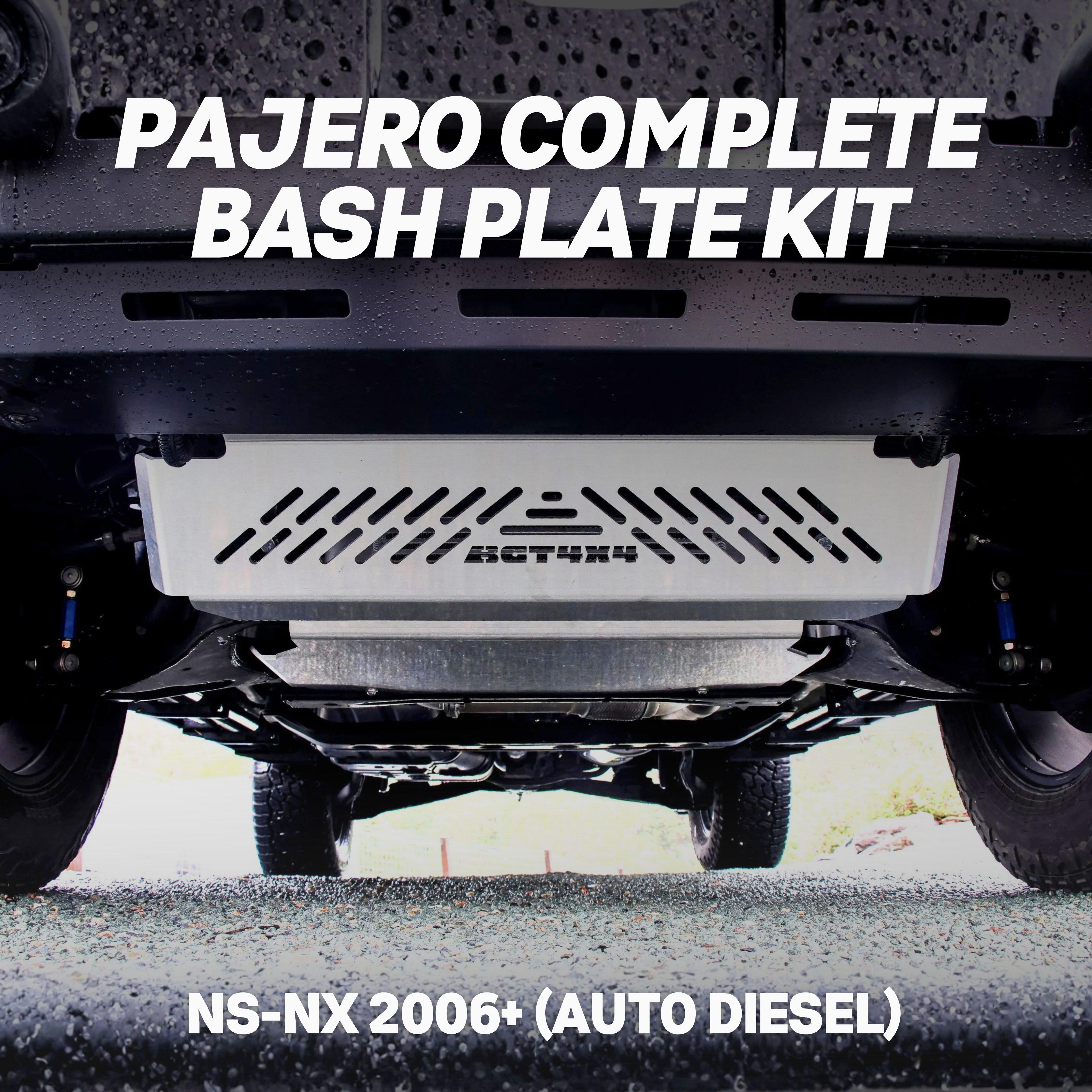 Mitsubishi Pajero Bash Plate Bundle - Front and Transmission Plates (NM-NX Diesel Auto Models)