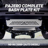 Mitsubishi Pajero Bash Plate Bundle - Front and Transmission Plates (NM-NX Diesel Auto Models)