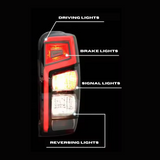 Bold LED Tail Lights for Mitsubishi Triton MR (2019–2023)